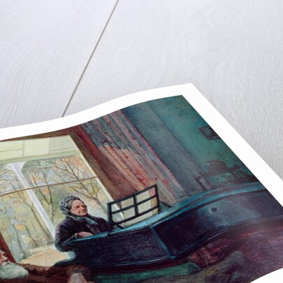 Charles Darwin and his wife at the Piano) by English School