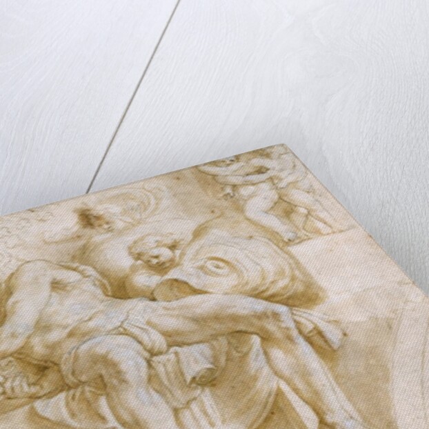 The Prophet Jonah and Two Destroyed Lunettes by Giorgio-Giulio Clovio