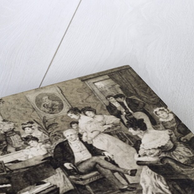 Frederic Chopin playing in the salon of the musician and composer Prince Anthony Radziwill in 1829 by Anonymous