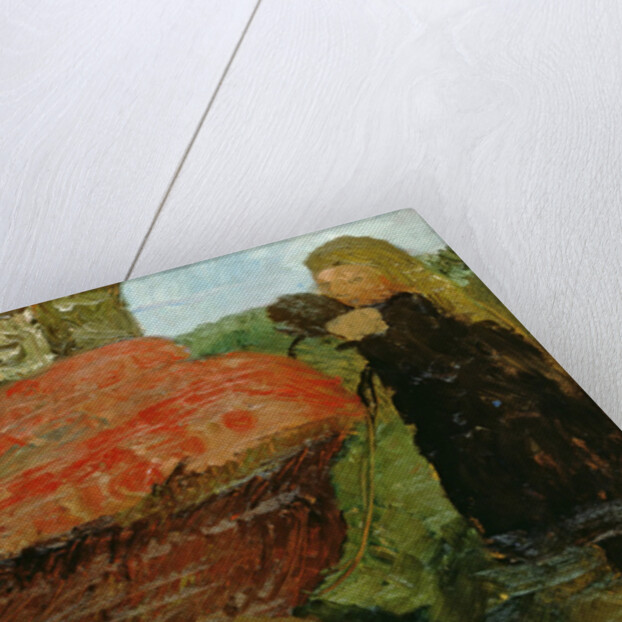 Little Girl Pushing a Pram, 1904 by Paula Modersohn-Becker