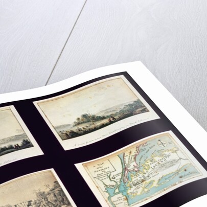 North American Scenes and a map of New York, c.1772 by Conleton