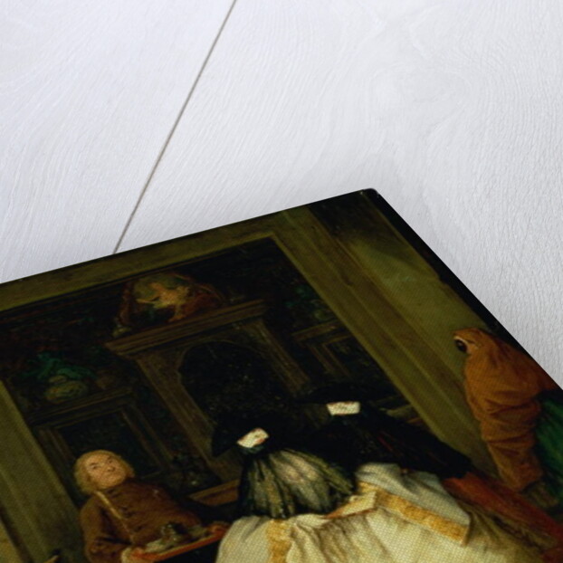 Masked Figures in a Venetian Coffee House by Pietro Longhi