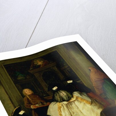 Masked Figures in a Venetian Coffee House by Pietro Longhi