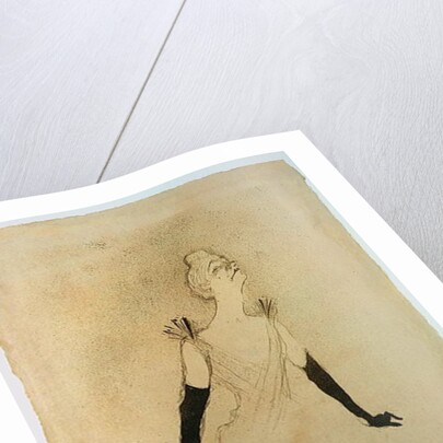 Yvette Guilbert, 1894 by Henri de Toulouse-Lautrec
