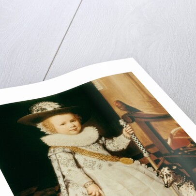 Portrait of a Young Boy with a Golf Club and Ball by Jan Anthonisz. van Ravesteyn