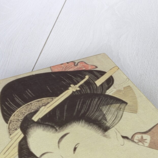 Bust portrait of the heroine Kioto of the Itoya, 18th century by Kitagawa Utamaro