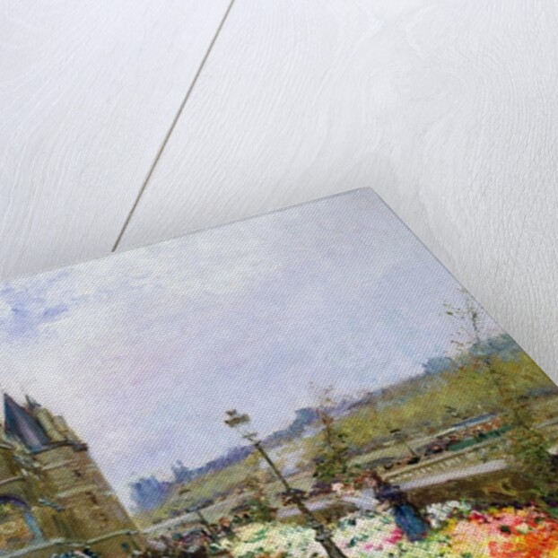 Flower Sellers by the Seine by Georges Stein