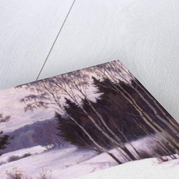 Woodland Trail in Winter by Boris Walentinowitsch Scherkow