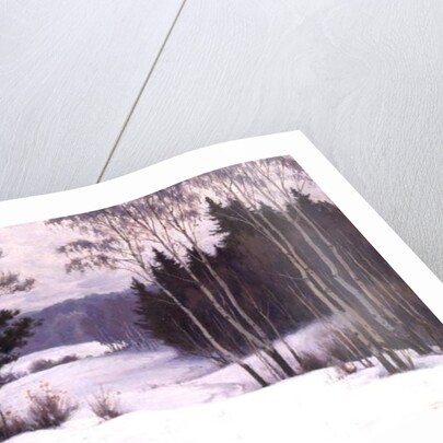 Woodland Trail in Winter by Boris Walentinowitsch Scherkow