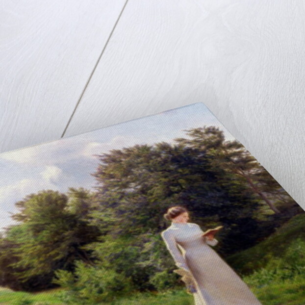 Lady in White Reading by Emilie Caroline Mundt