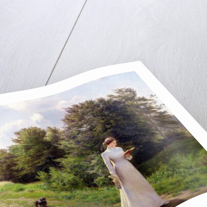 Lady in White Reading by Emilie Caroline Mundt