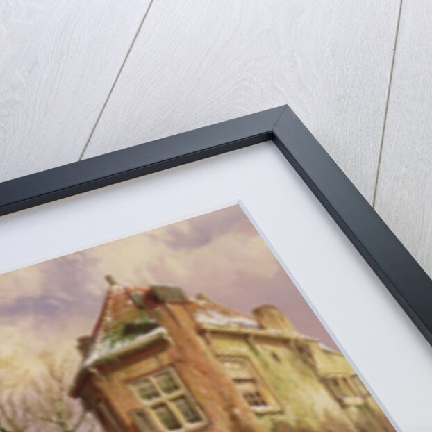 Pushing a Wheelbarrow in the Snow by Willem Koekkoek
