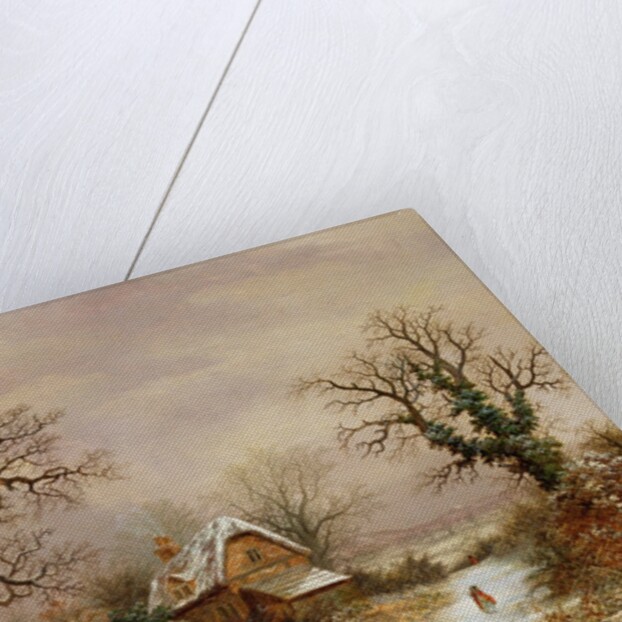 Little Red Riding Hood in the Snow, 19th century by Charles Leaver