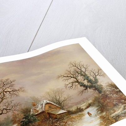 Little Red Riding Hood in the Snow, 19th century by Charles Leaver