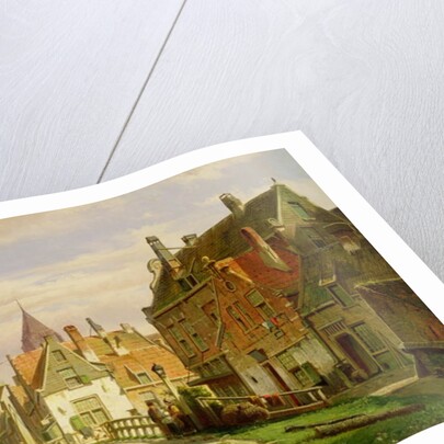 Man with a Wheelbarrow by Willem Koekkoek