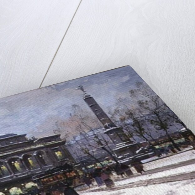 The Place du Chatelet, Paris by Eugene Galien-Laloue