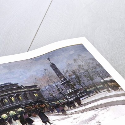The Place du Chatelet, Paris by Eugene Galien-Laloue