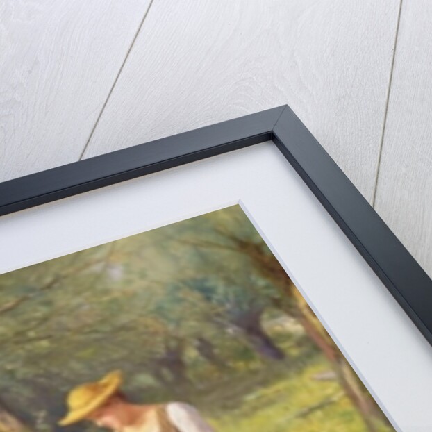 Mother and Child with Geese by Adolf Ernst Meissner