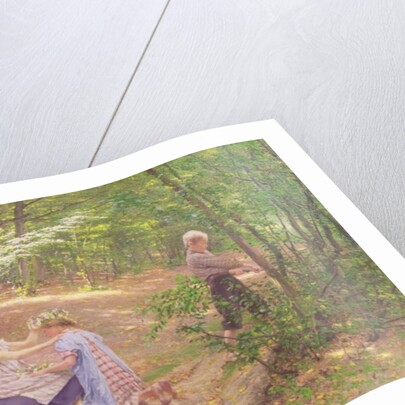 A Garland of Flowers, 19th century by Frigyes Friedrich Miess