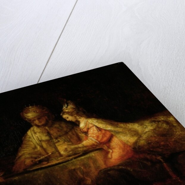 Ahasuerus, Haman and Esther, c.1660 by Rembrandt Harmensz. van Rijn