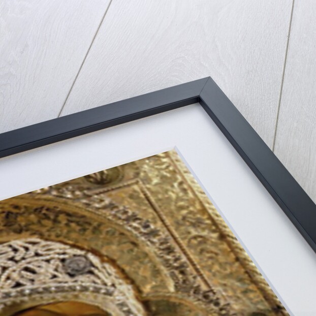 Detail of an icon showing the Virgin of Kazan by Yegor Petrov, Moscow, 1788 by Russian School