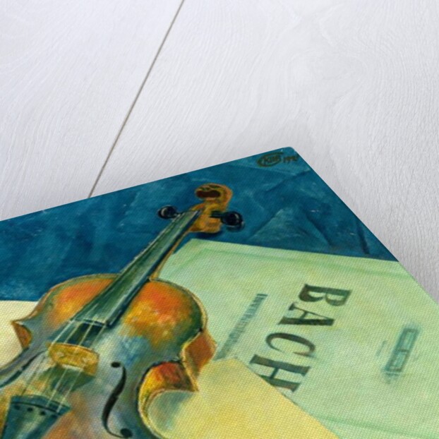 Still Life with a Violin, 1921 by Kuzma Sergeevich Petrov-Vodkin