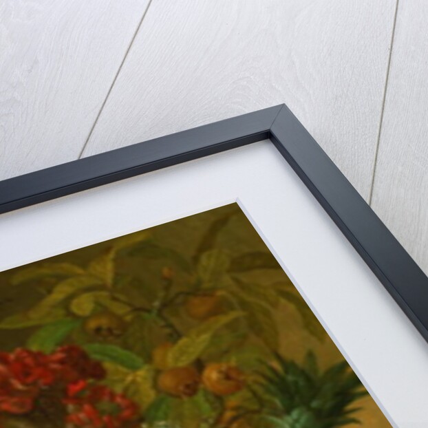 Still Life with a Melon and Grapes by Johannes Hendrick Fredriks