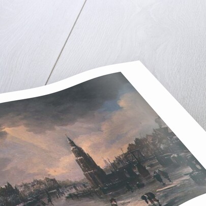 Town on a Frozen River by Aert van der Neer