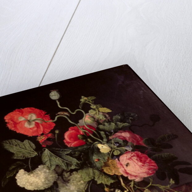 Flowers in a Glass Vase, 1667 by Jacob van Walscapelle