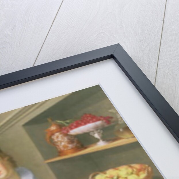 Man and Woman Before a Table Laid with Fruits and Vegetables by Georg Flegel