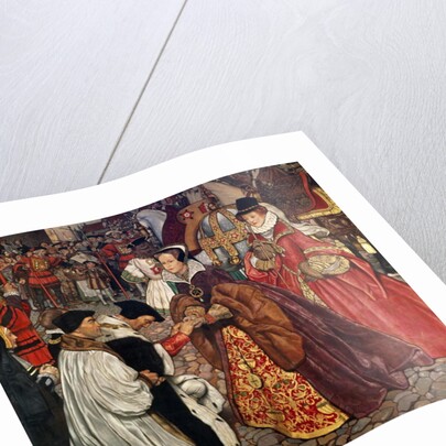 Queen Mary and Princess Elizabeth entering London in 1553, 1910 by John Byam Liston Shaw