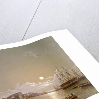 The Thames by Moonlight with Traitors' Gate and the Tower of London by Henry Pether