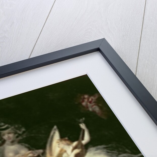 Titania Awakes, Surrounded by Attendant Fairies, clinging rapturously to Bottom, still wearing the Ass's Head, 1793-4 by Henry Fuseli