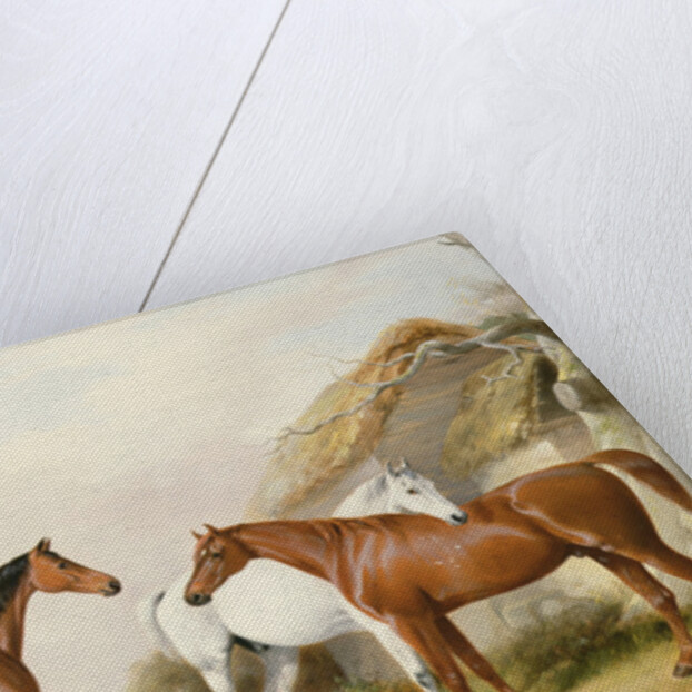 Outside the Stable, 1845 by William Barraud