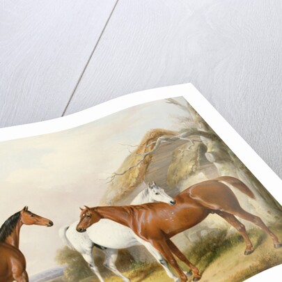 Outside the Stable, 1845 by William Barraud