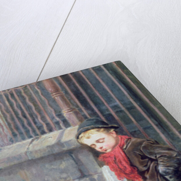 The News Boy by Ralph Hedley