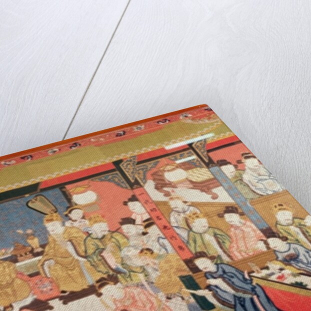 Embroidered hanging 'Coming of Age', Chinese, 18th century by Anonymous