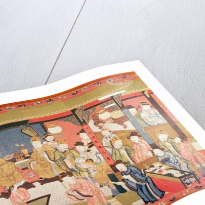 Embroidered hanging 'Coming of Age', Chinese, 18th century by Anonymous