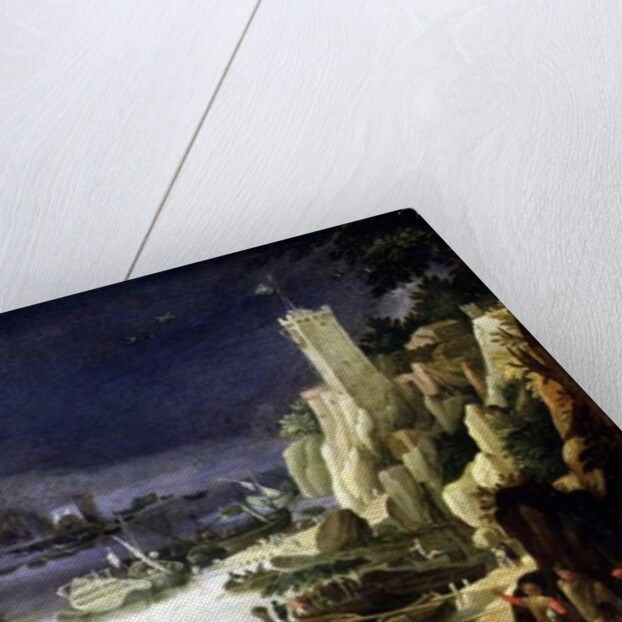 A Mountainous Estuary Landscape by Paul Brill or Bril