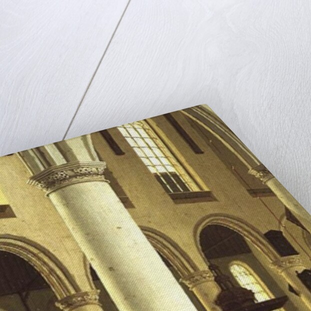 Interior of the Oude Kerk in Delft by Hendrik Cornelisz. van Vliet