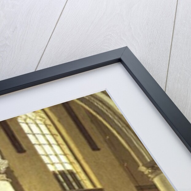 Interior of the Oude Kerk in Delft by Hendrik Cornelisz. van Vliet