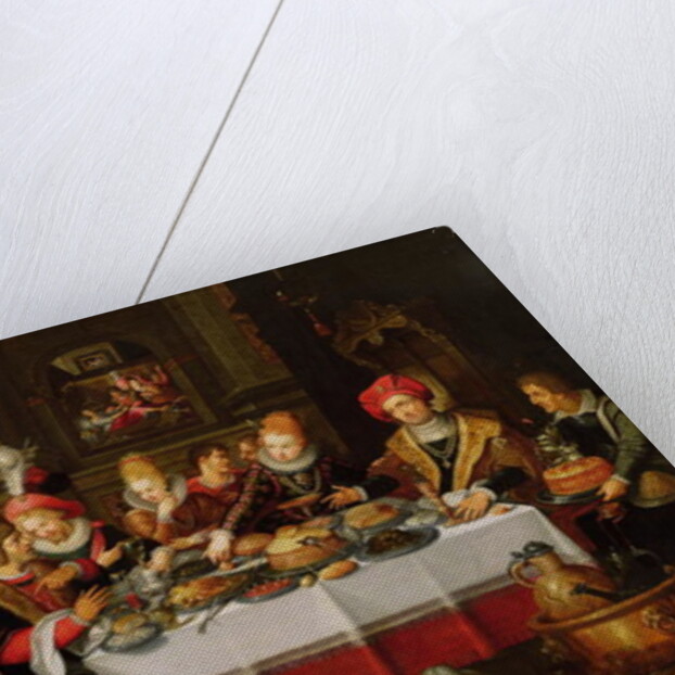 Lazarus and the Rich Man's Table by Kasper or Gaspar van den Hoecke