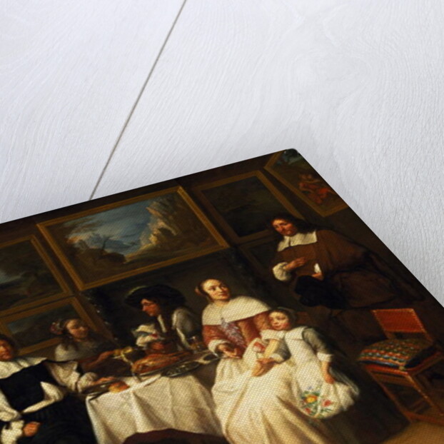 A Flemish Family at Dinner by Gillis van Tilborgh