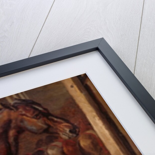 Anglo-Arabian Stallion in the Imperial Stables at Versailles by Theodore Gericault