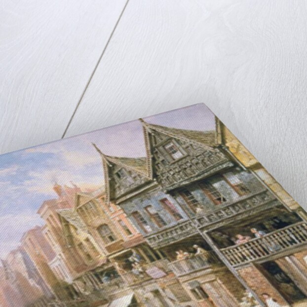 Watergate Street, looking towards Eastgate, Chester, c.1870 by Louise Ingram Rayner