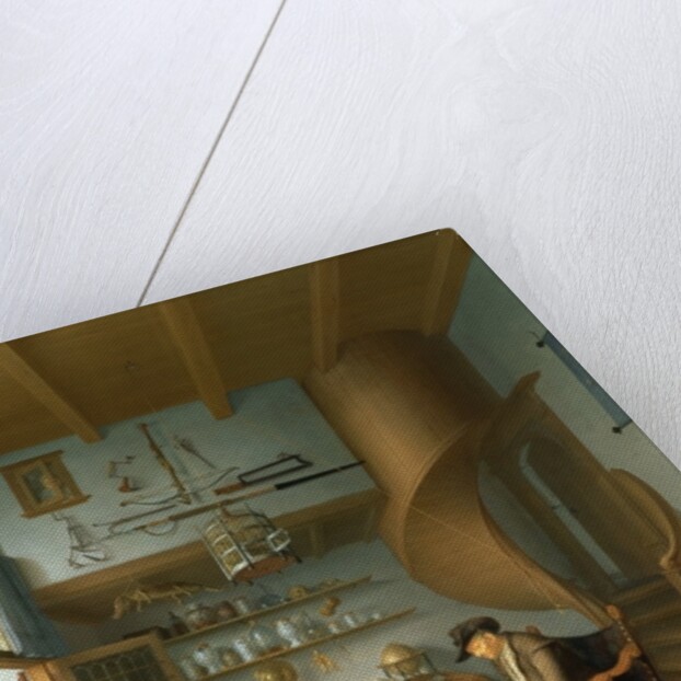 A Barber surgeon tending a peasant's foot, c.1650 by Issac Koedyck