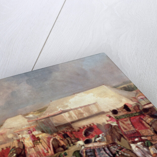 Native Princes Arriving in Camp for the Imperial Assemblage at Delhi, 1877 by George Landseer