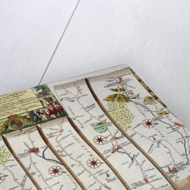 Road from London to Bristol, from John Ogilby's 'Britannia' by John Ogilby