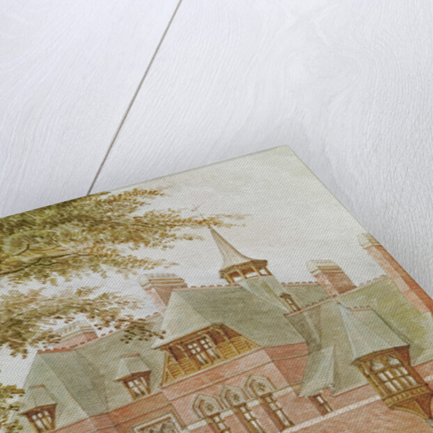 Detail of Westhoe Hall, South Shields. Built by J.C. Stevenson to the design of his brother J.J. Stevenson in 1864 by Anonymous Anonymous