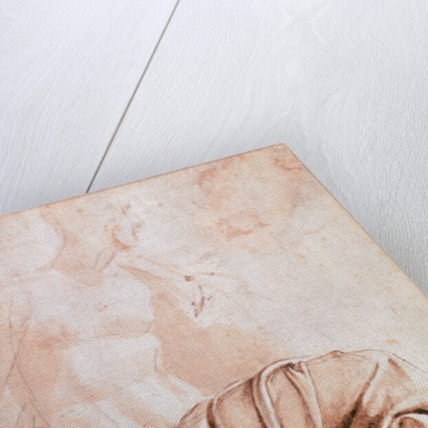 Inv. 1887-5-2-118 Recto Study of drapery by Michelangelo Buonarroti